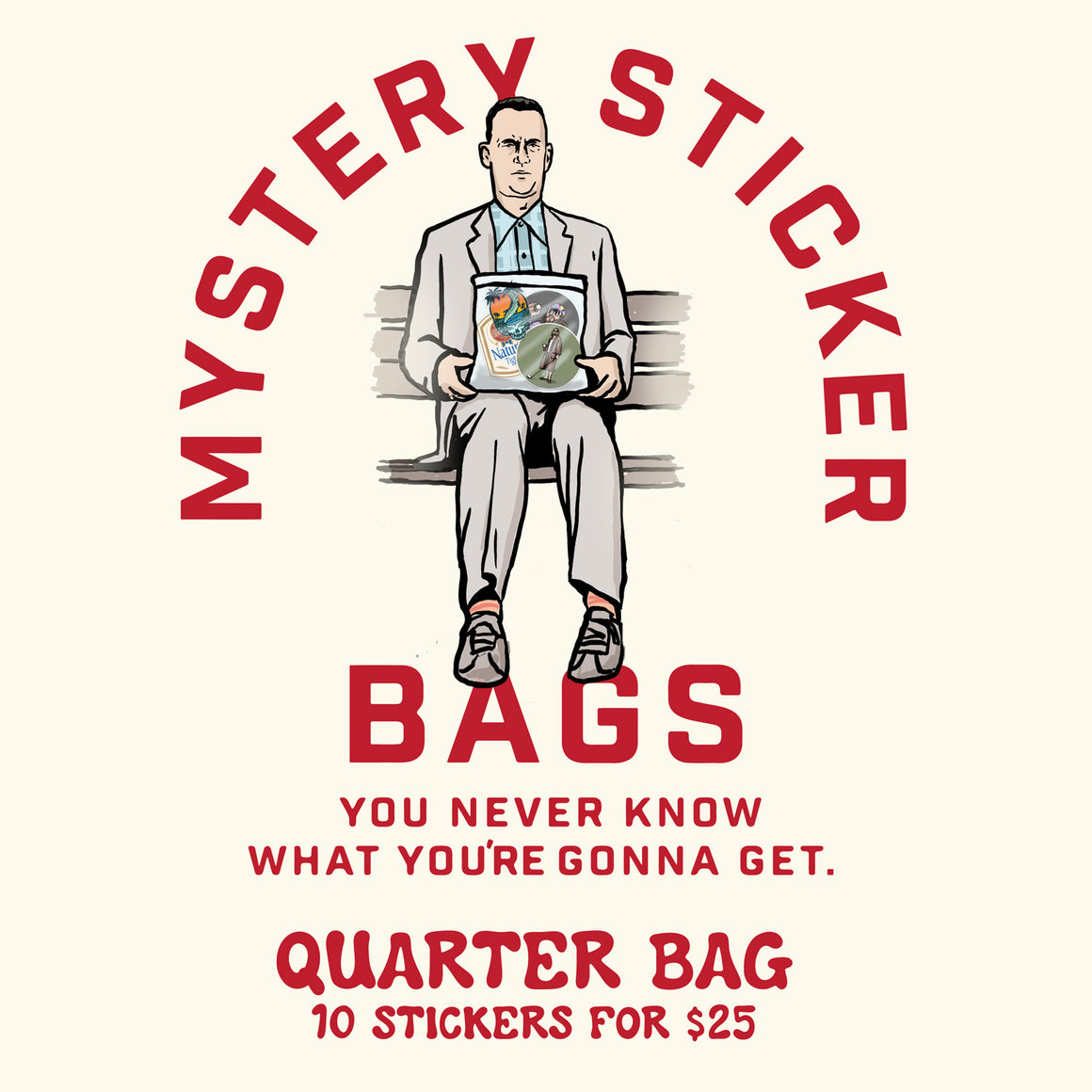 Mystery Sticker Quarter Bag