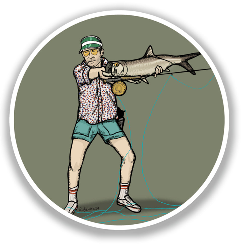 Hunter Snares Tarpon Sticker